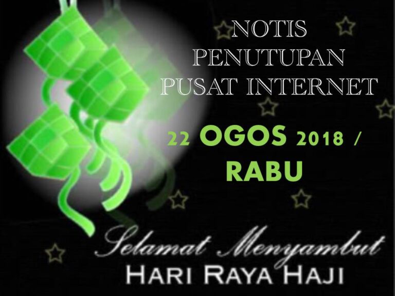 NOTIS PENUTUPAN PUSAT INTERNET