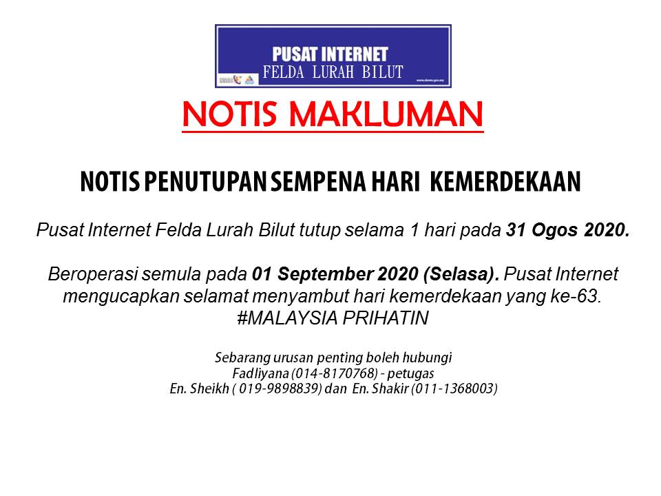NOTIS 31 OGOS