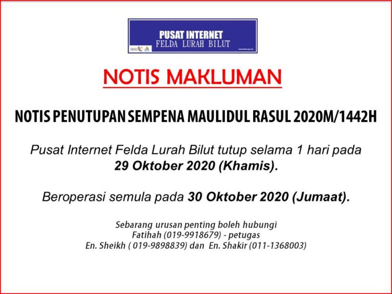 NOTIS MAULIDUL RASUL 20